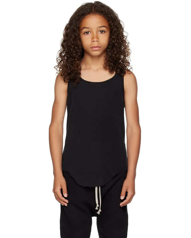 Rick Owens Kids Black Basic Tank Top 09
