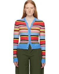 Ganni Multicolor Striped Cardigan Multicolour