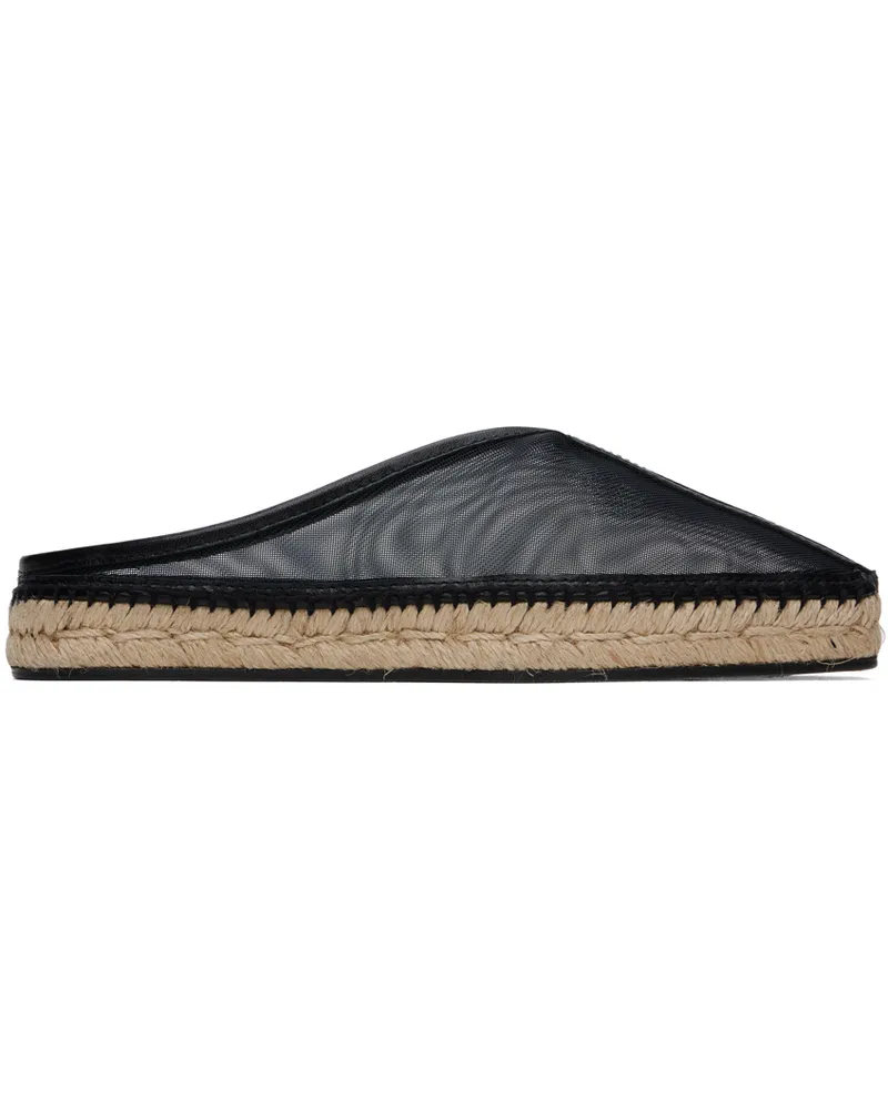 Totême Black 'The Espadrille Slipper' Espadrilles Black