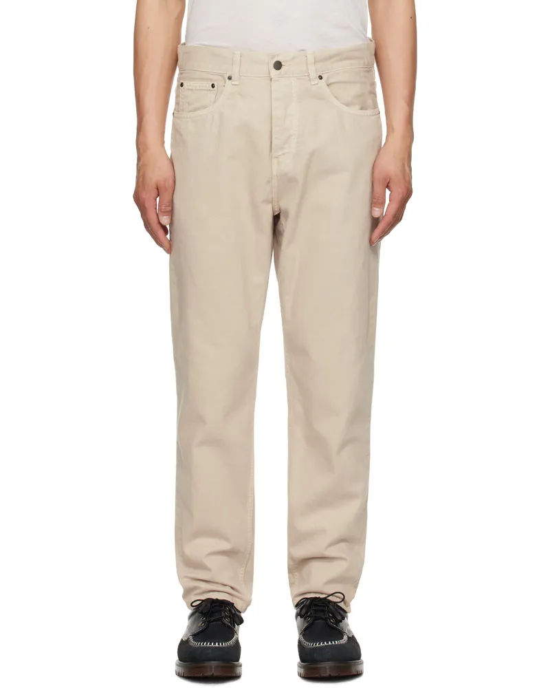 Carhartt WIP Beige Newel Trousers Fleur