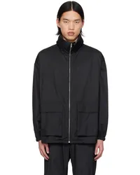 AURALEE Black Hooded Jacket Black