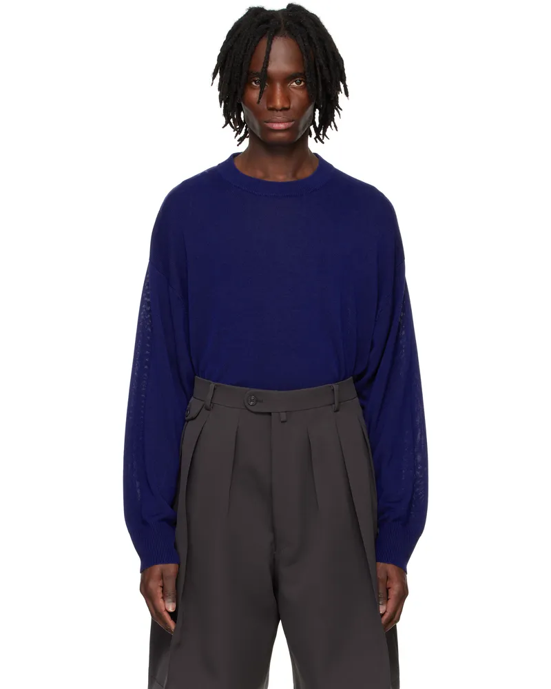 RAINMAKER KYOTO Blue Crewneck Sweater Blue