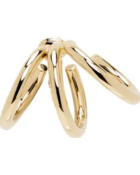 Alaïa Gold Small Multi-Ring Single Ear Cuff -