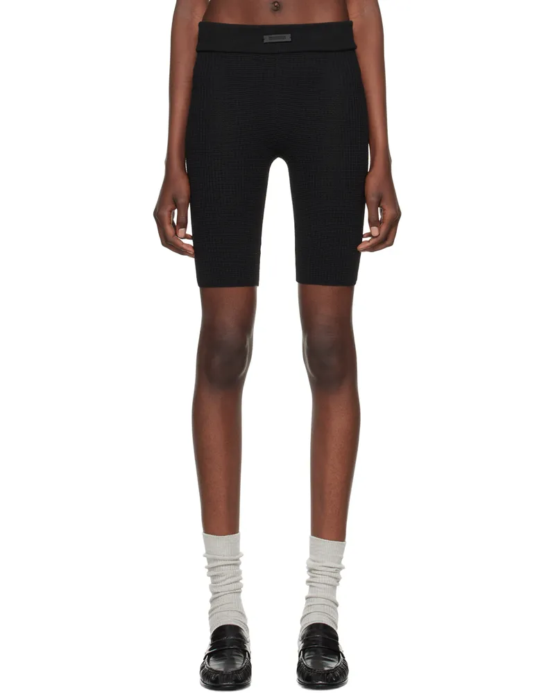 Fear of God Black Waffle Shorts Black