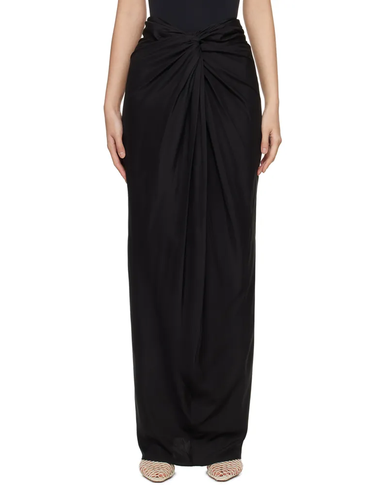 GAUGE81 Black Usuki Maxi Skirt 100