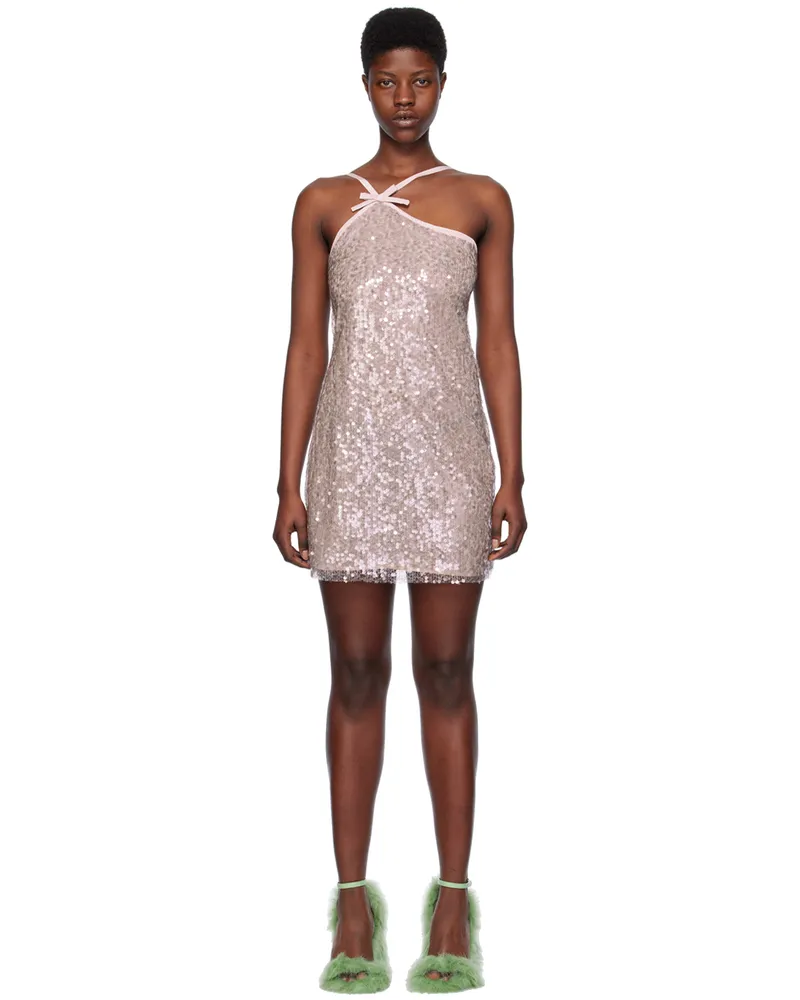 MSGM Gray Sequin Minidress 94