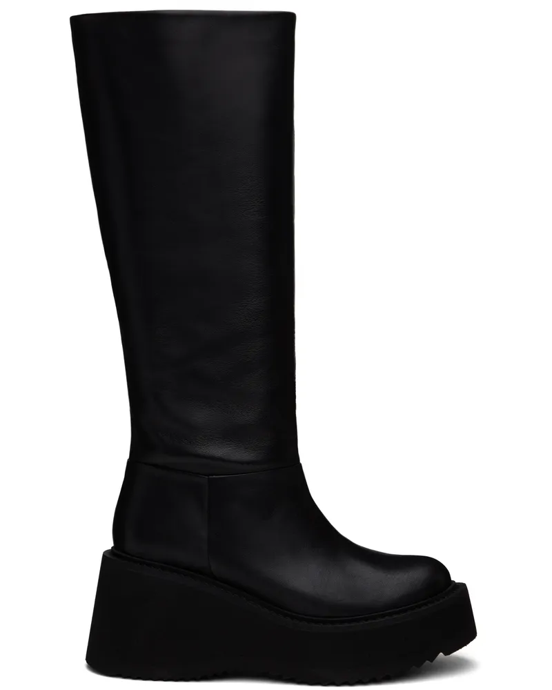 NICOLE SALDAÑA Black Bobbi Boots Black