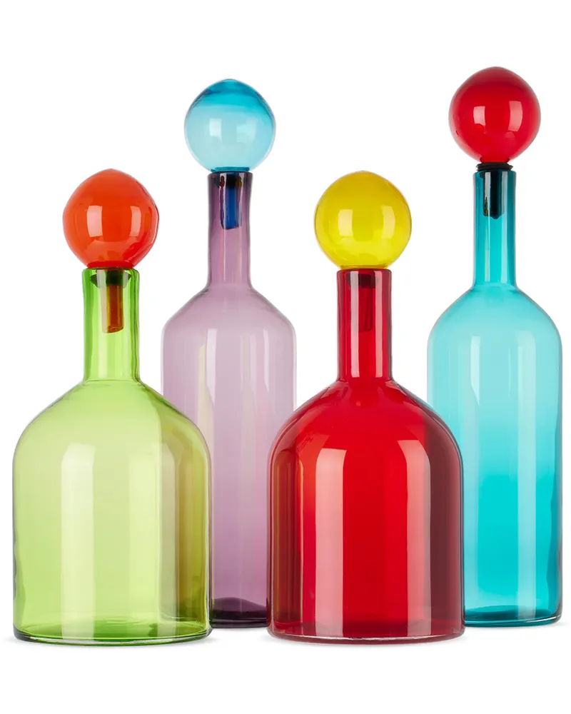 POLSPOTTEN Multicolor Large Bubbles & Bottles Vase Set Multi