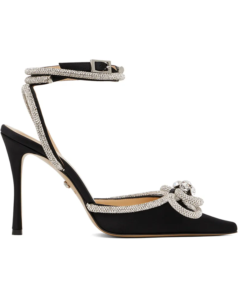 Mach & Mach Black Double Bow High Heels Black