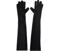 SSENSE Exclusive Black Satin Long Gloves