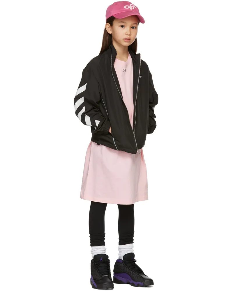 OFF-WHITE Kids Black Logo Band Leggings Black