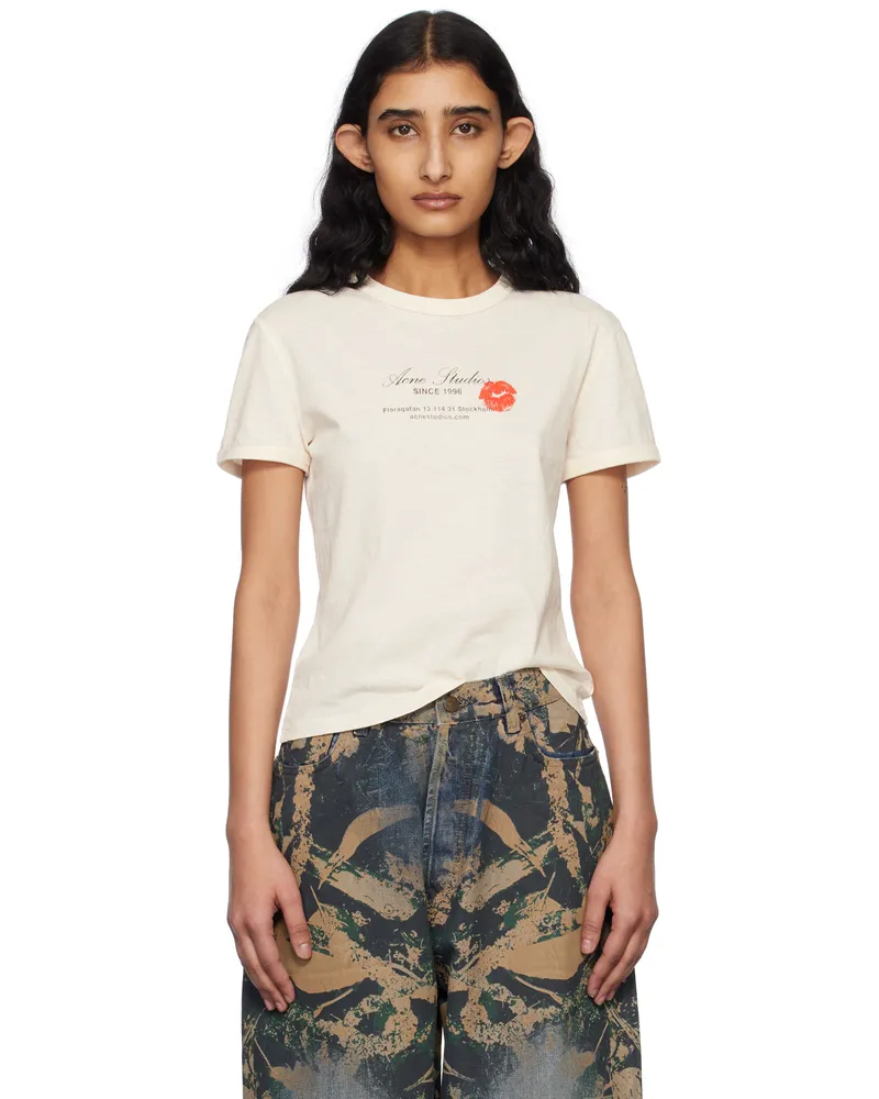 Acne Studios Off-White Logo T-shirt Ar8