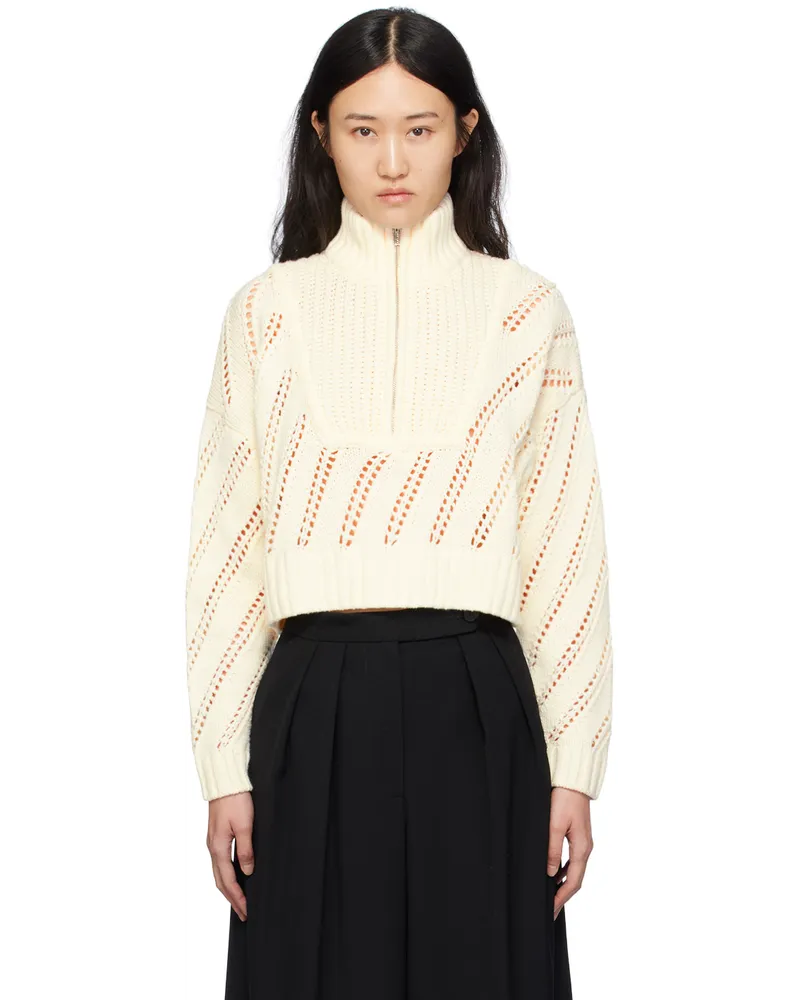 STAUD Off-White Hampton Sweater Ivy