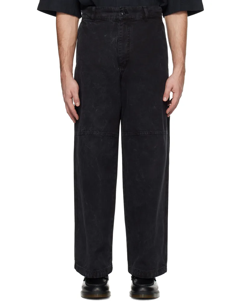 Hope Black Stamp Trousers Black
