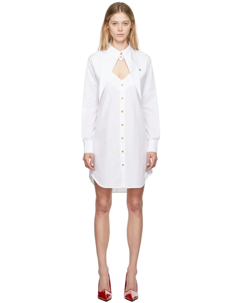 Vivienne Westwood White Heart Minidress A401