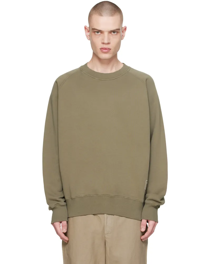Norse Projects Khaki Marten Sweatshirt Sediment