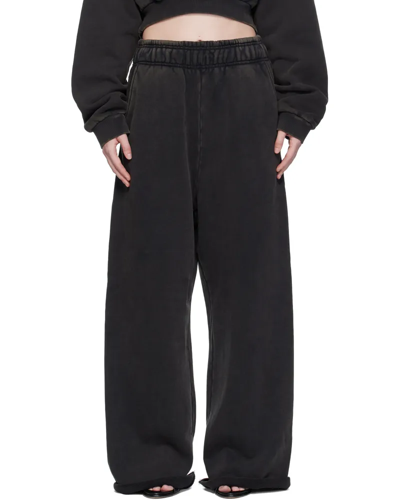 Entire Studios Black Full Sweatpants Washedblack