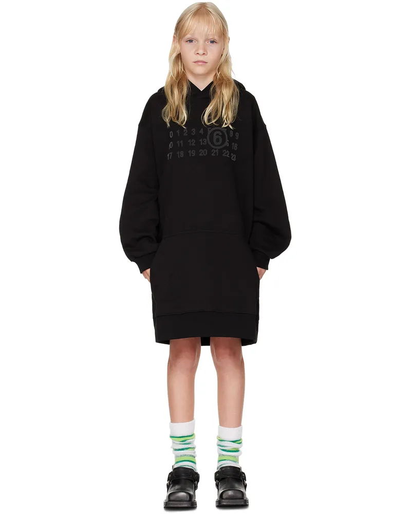 Maison Margiela Kids Black Hooded Dress M6900