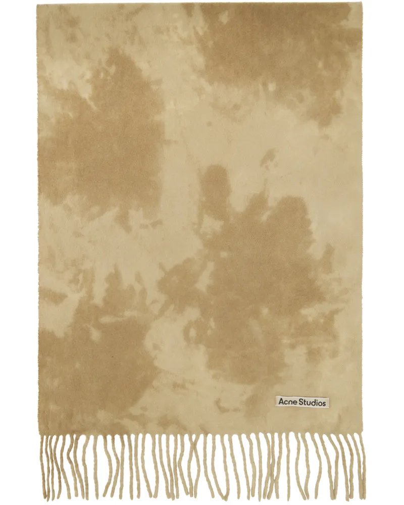 Acne Studios Khaki Tie-Dye Scarf Ab6