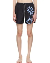 Vivienne Westwood Black Line Orb Swim Shorts Black