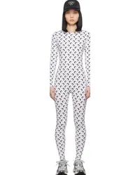 Marine Serre White All Over Moon Jumpsuit Whwhite