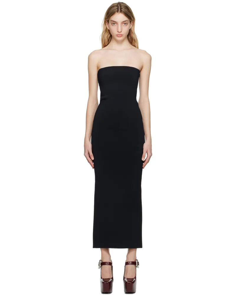 Bottega Veneta Black Compact Maxi Dress 1000