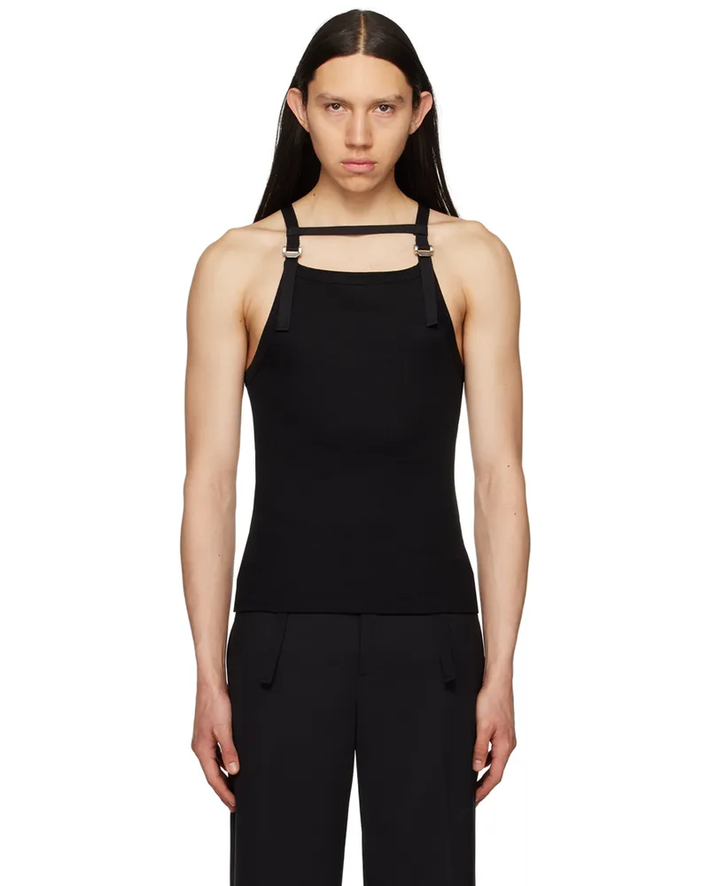 Dion Lee Black Safety Harness Tank Top