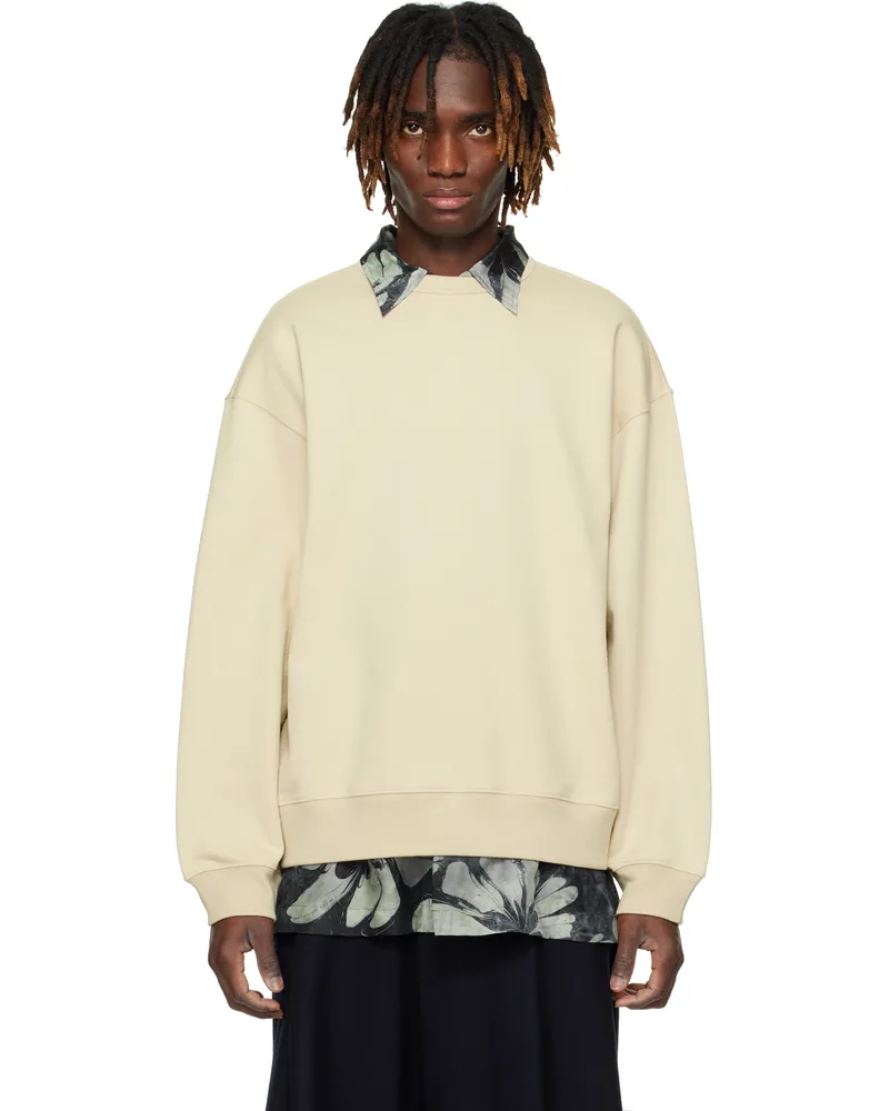 Dries van Noten Beige Dropped Shoulders Sweatshirt 103