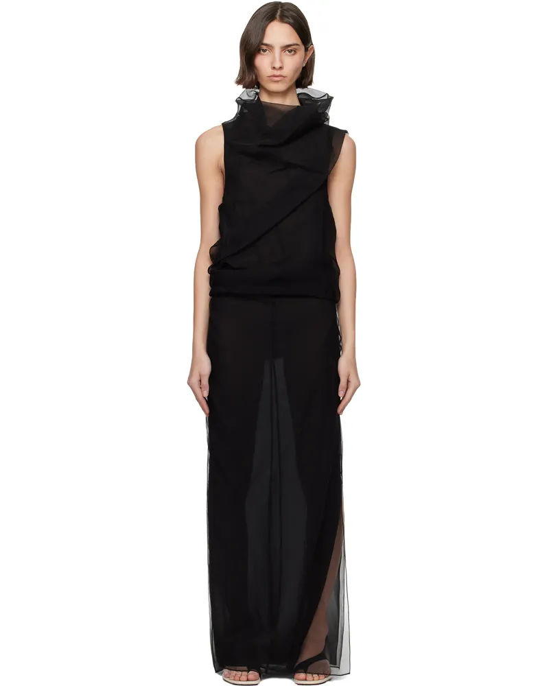 KHAITE Black Jeanty Maxi Dress 200