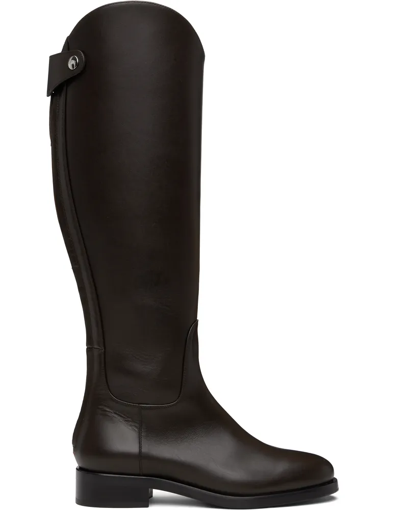 aeyde Brown Hector Tall Boots Moka