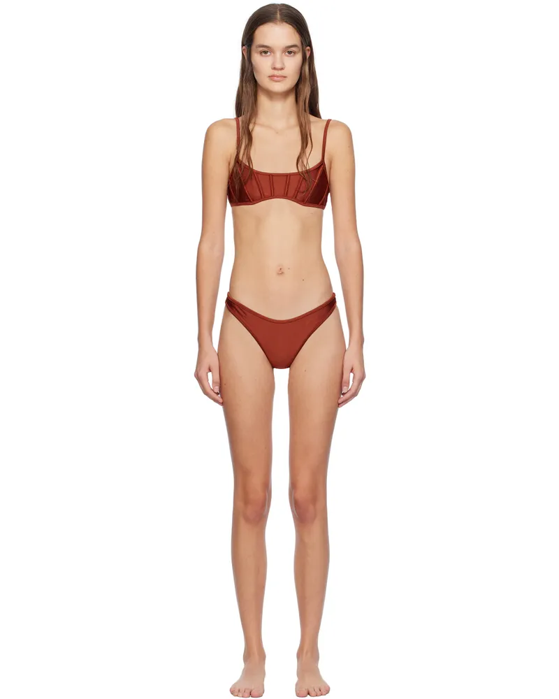 Zimmermann Brown Alight Bikini Ter