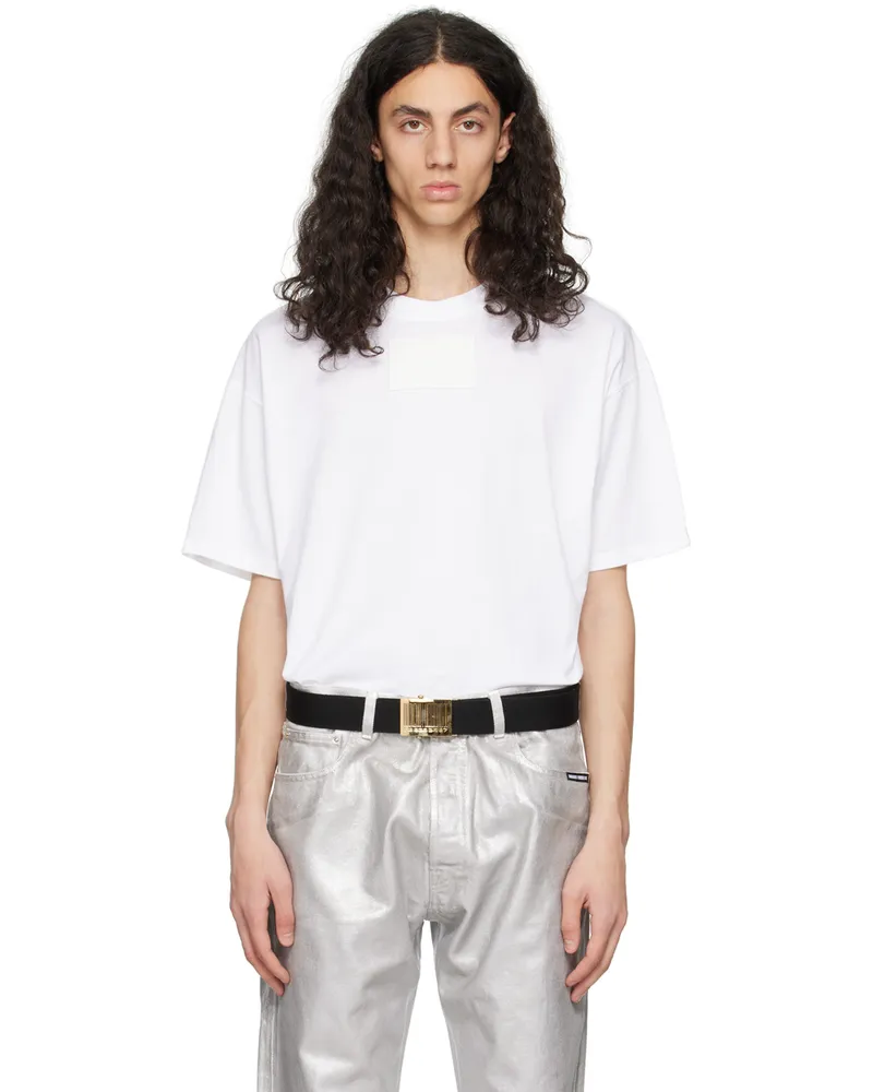 VTMNTS White Big Rubber Patch T-Shirt White