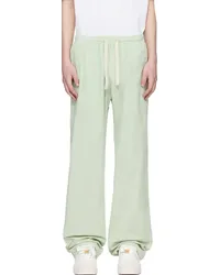 Palm Angels Green Embroidered Sweatpants Mint