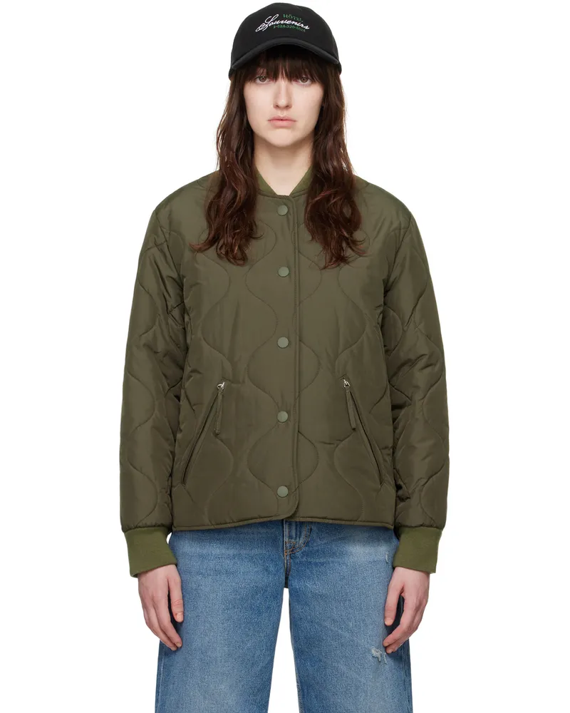 A.P.C. Khaki Camilla Bomber Jacket Jac