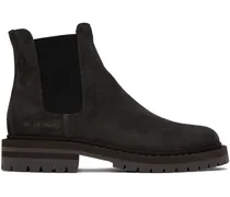 Black Stamped Chelsea Boots