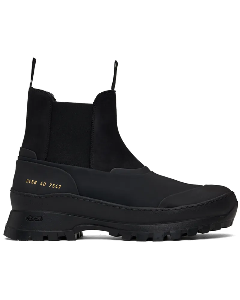 Common Projects Black Hiker Chelsea Boots 7547