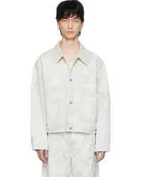 Christophe Lemaire Off-White Boxy Denim Jacket Bkdenim