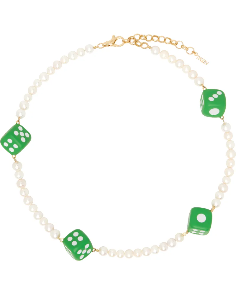 【関税込み】VEERT 'The Pearl Dice Rosary' ネックレス VEERT: 'The Pearl Dice Rosary' ネックレス | SSENSE 日本