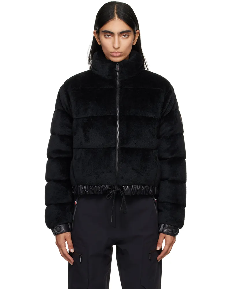 Moncler Black Ayse Faux-Fur Down Jacket 999