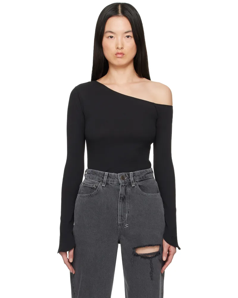ksubi Black Blessings Love Sleeve Top Black