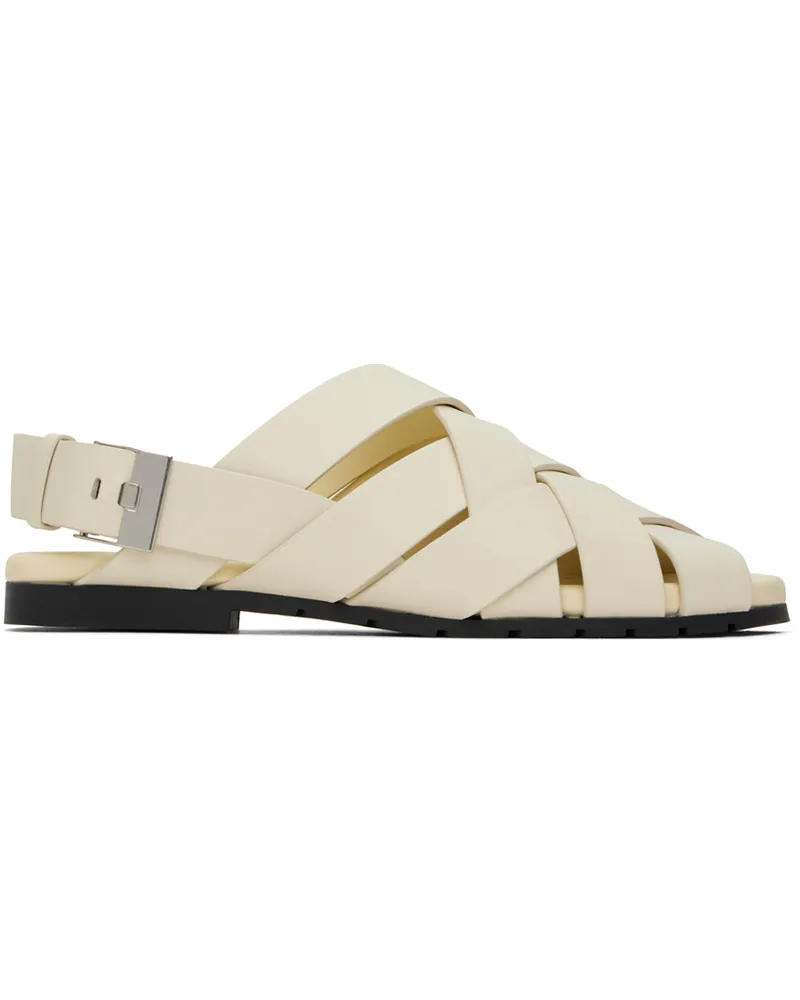 Bottega Veneta Off-White Alfie Sandals 9031-sea
