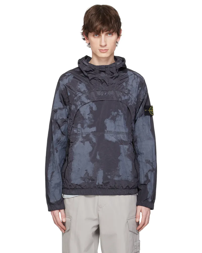 Stone Island Gray Nylon Metal Jacket V0062