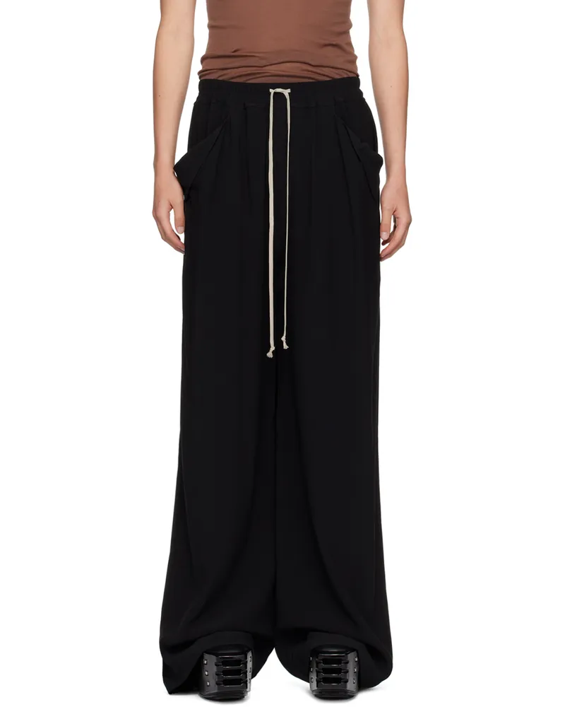 Rick Owens Black Porterville Lido Trousers 09