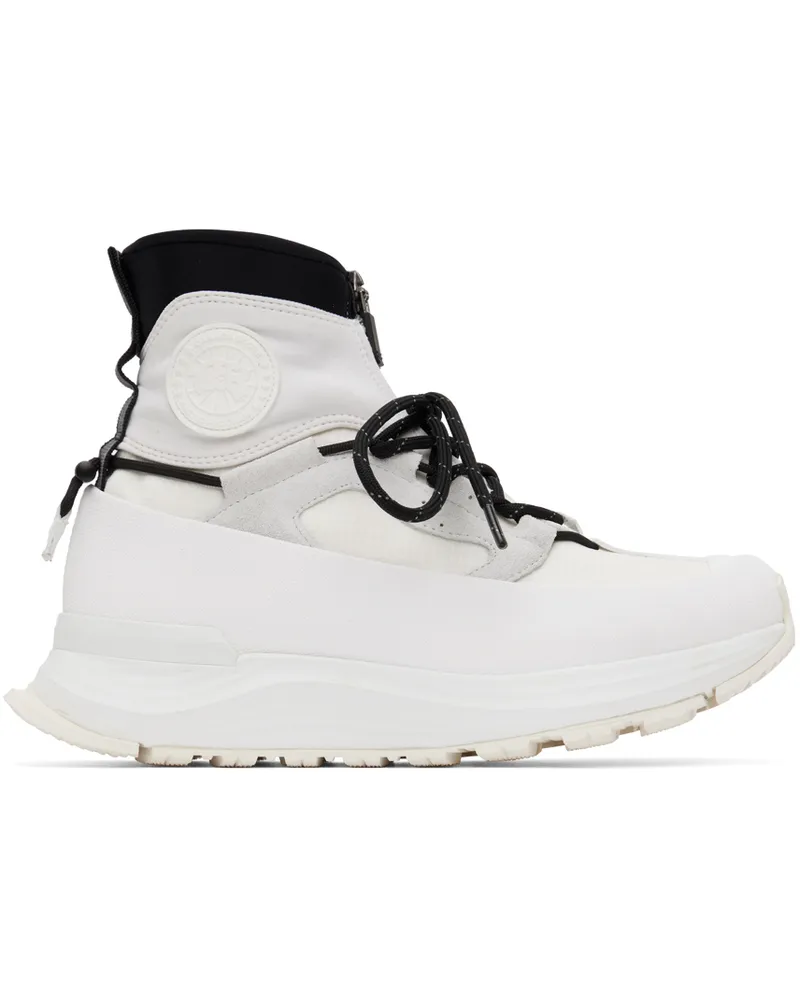 Canada Goose White Glacier Trail High Sneakers 25