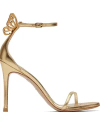 Sophia Webster Gold Mariposa Heeled Sandals Gold