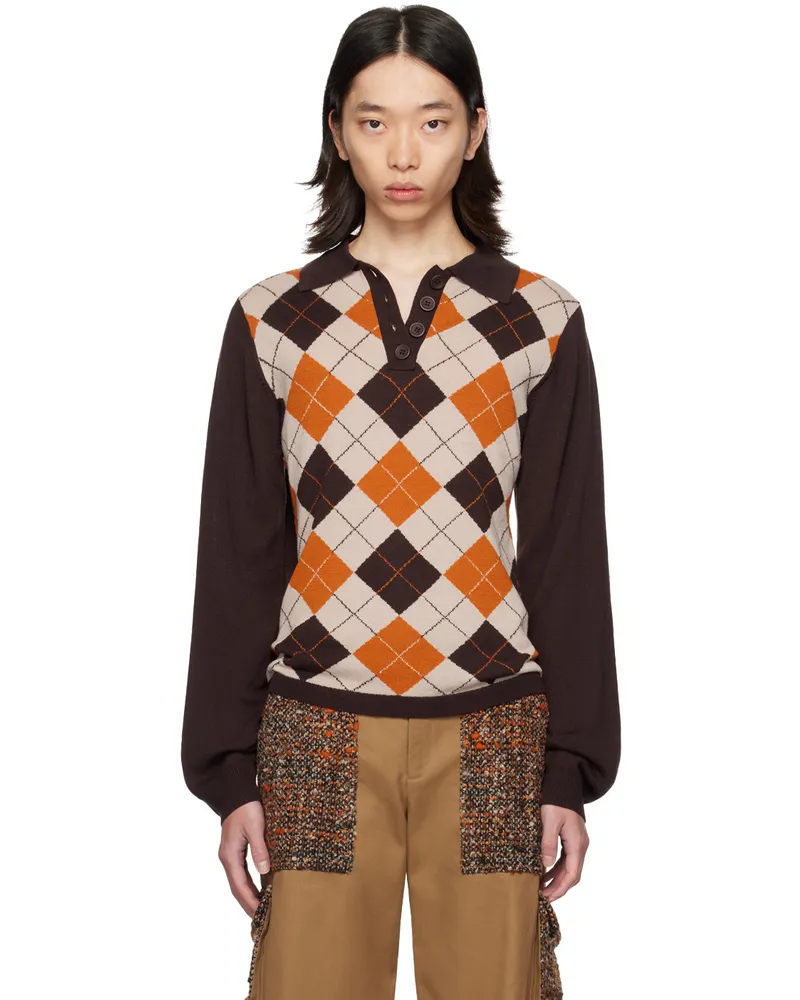 Anna Sui SSENSE Exclusive Orange Polo Orange