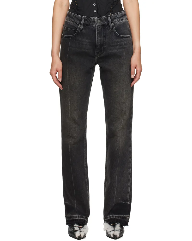 Guess Black Vintage Dark Washed Jeans Gbs2