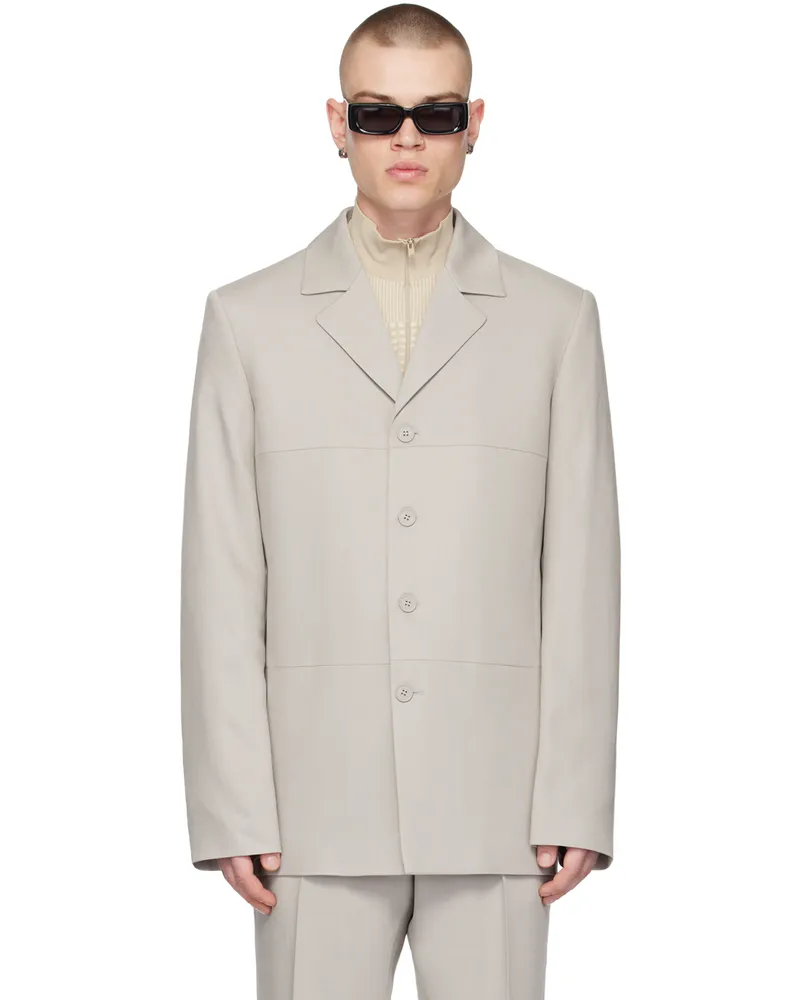 MISBHV Taupe Tailored Blazer 22330651