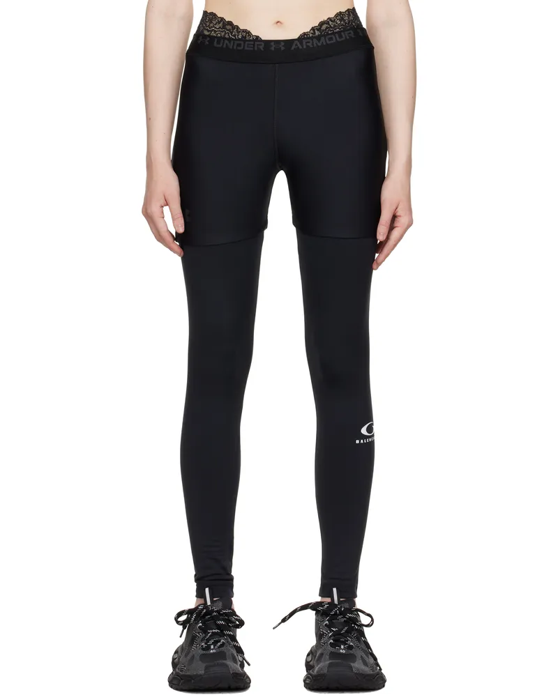 Balenciaga Black Under Armour Edition Layered Leggings 1000