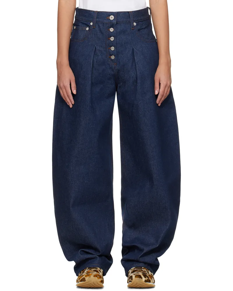 Jacquemus Indigo 'The Ovalo de-Nîmes' Jeans 38b